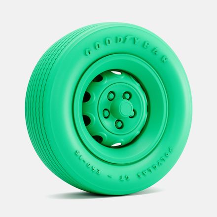 1/24 Scale, 15x6 Mopar Rallye Wheel, Goodyear Polyglas E60-15 Tire