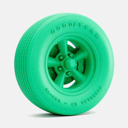 1/24 Scale, 15x8 Torq Thrust D Wheel, Goodyear Polyglas G60-15 Tire