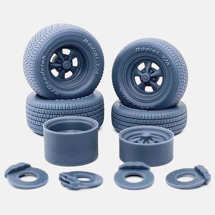 1/24 Resin, 15 inch Cragar SS Wheels, BFGoodrich Radial T/A Tires