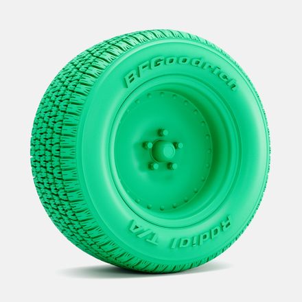 1/24 Scale, 15x10 Centerline Auto Drag Wheel, BFGoodrich Radial T/A Tire