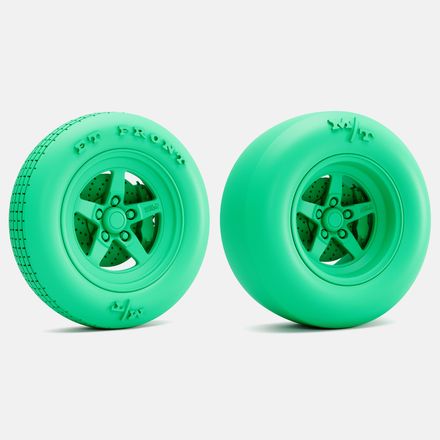 1/24 Scale, 15x5 &amp; 15x10 Weld S71 Wheels, M/T Tires