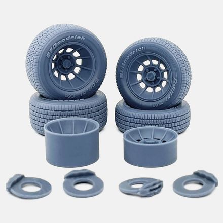 1/25 Resin, 15 inch Vector Wheels, BFGoodrich Radial T/A Tires