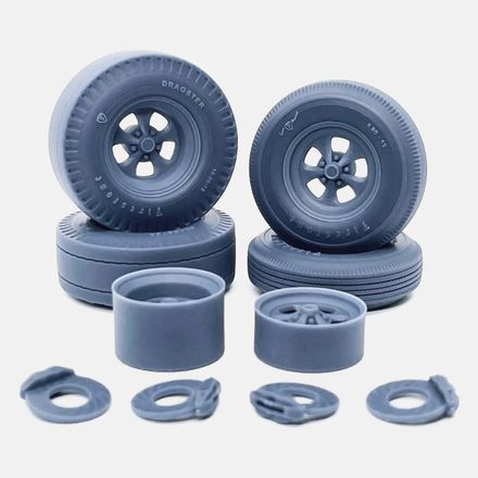 1/24 Resin, 15x7 &amp; 15x10 Keystone Klassic Wheels, Firestone Tires