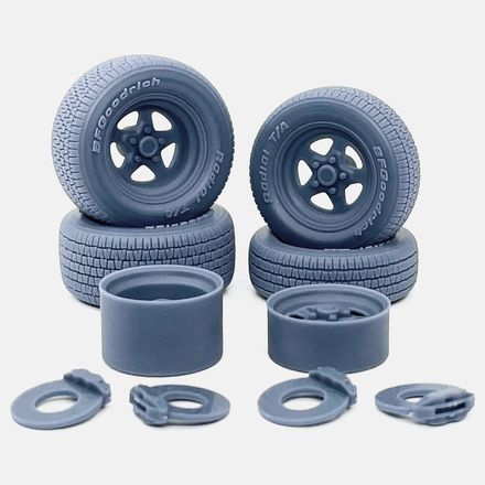 1/12 Resin, 15 inch Weld Pro Star Wheels, BFGoodrich Radial T/A Tires