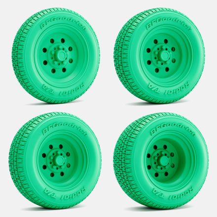 1/24 Scale, 15x5, 15x7, 15x8, 15x10 Weld Draglite Wheels, BFGoodrich Radial T/A Tires