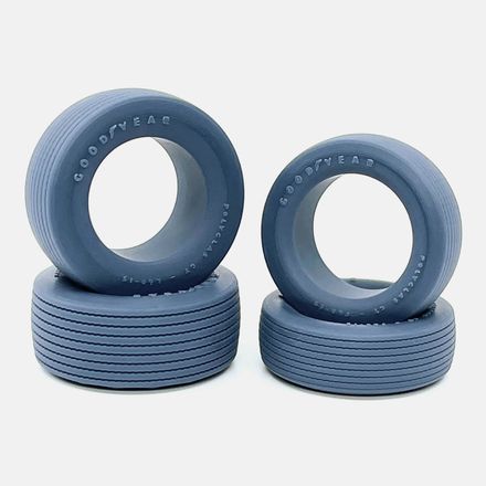 1/18 Resin, Goodyear Polyglas Tires, Set of 4