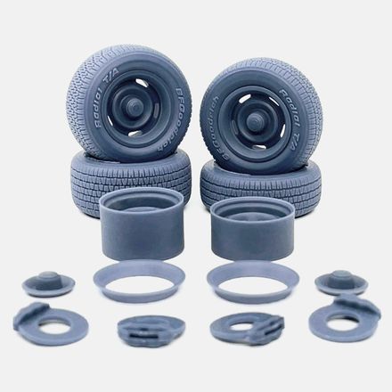 1/24 Resin, 15 inch GM Rallye Wheels, BFGoodrich Radial T/A Tires