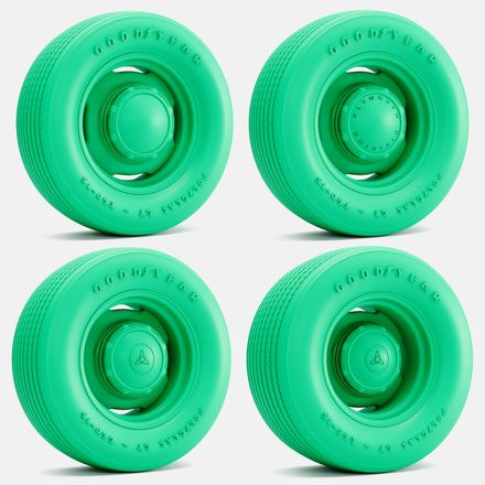 1/24 Scale, 15x6, 15x7, 15x8, 15x10 Mopar Steelie Wheels, Goodyear Polyglas Tires