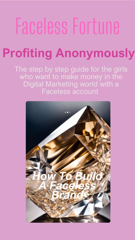Faceless Fortune Profiting Anonymously