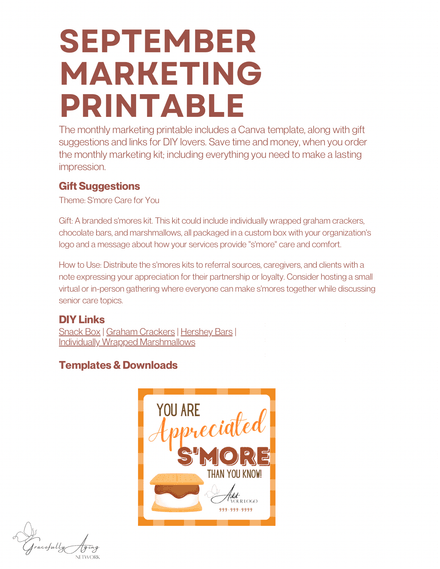 September Marketing Social &amp; Printable