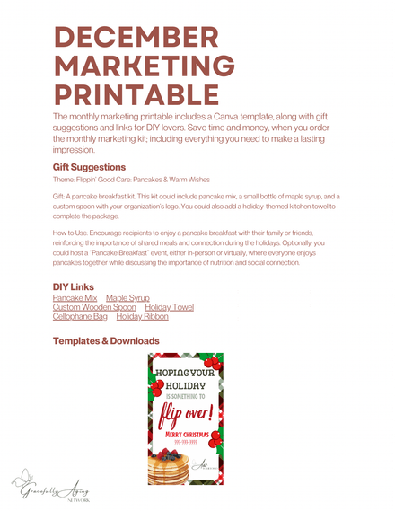 December Marketing Social &amp; Printable