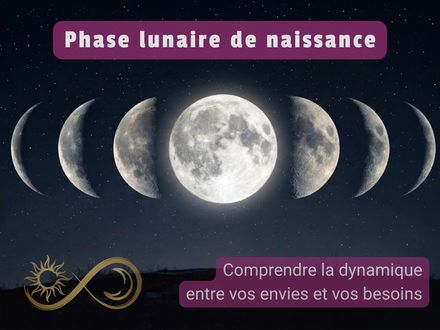 La phase lunaire de naissance : le lien entre vos besoins et vos envies