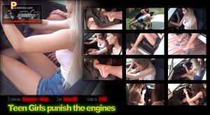 Two Teengirls punish the Engines