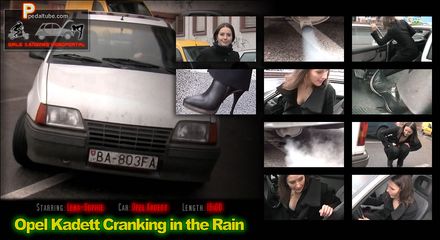 Opel Kadett Cranking in the Rain