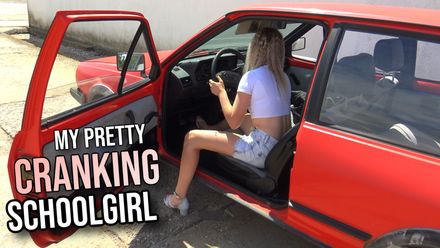 Pretty Cranking SchoolGirl