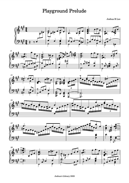 Playground Prelude