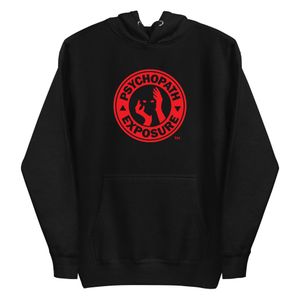 Signature Psychopath Exposure Logo - Hoodie [Red &amp; Blaqk]