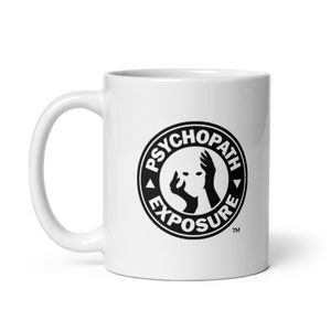 Signature Psychopath Exposure Logo - Coffee Mug [Obsidian Blaqk]