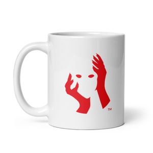 Behind the Mask Psychopath Exposure Logo - Coffee Mug [Blood Red]