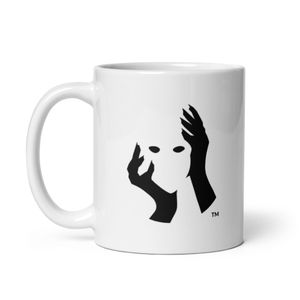 Behind the Mask  Psychopath Exposure Logo - Coffee Mug [Obsidian Blaqk]