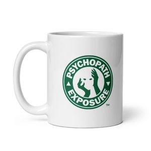 Signature Psychopath Exposure Logo - Coffee Mug [Emerald Green]