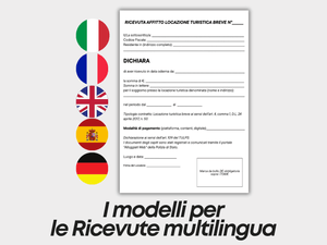 Modelli Ricevuta Affitti Brevi