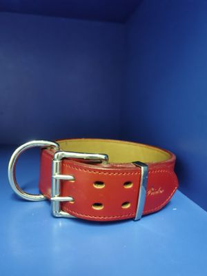 Neu Bieler Halsband 44 - 52 cm 50 mm rot