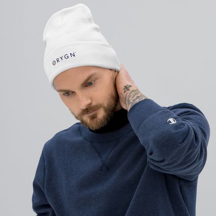 White ORYGN Knit Beanie