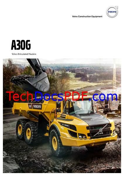 Volvo A30G Articulated Haulers Service Manual