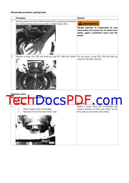 Volvo EC55 Compact Excavator PDF Service Manual - Hydraulics, I-ECU, Track Motor