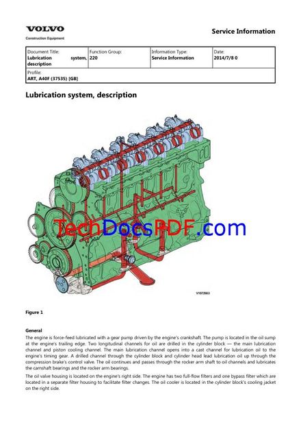Volvo A40F Articulated Haulers Service Manual
