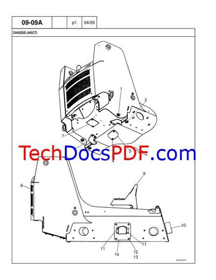 CASE 445 445CT Skid Steer / Compact Track Loader Parts Manual (7-9162 NA)