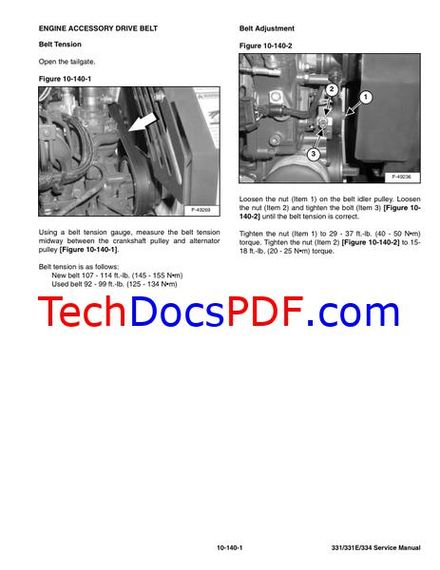 Bobcat 331/331E/334 Excavator Service Manual - AACS &amp; A9K Series Units (6986943)