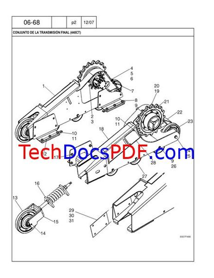 CASE 440 440CT Series 3 Skid Steer / Compact Track Loader Parts Manual (87632291 NA)