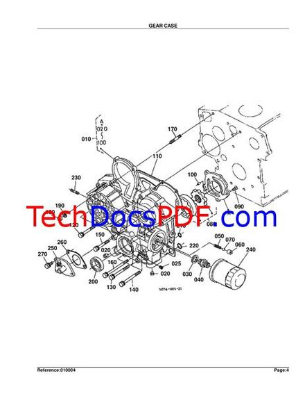 KUBOTA B2100DT Tractor Parts Manual