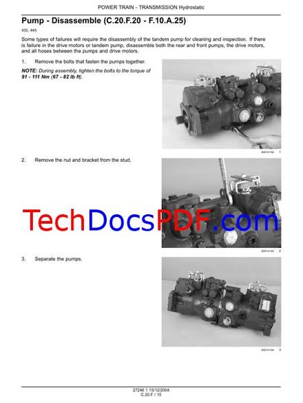 CASE 435 445 Skid Steer Loader Repair Manual (6-75490)