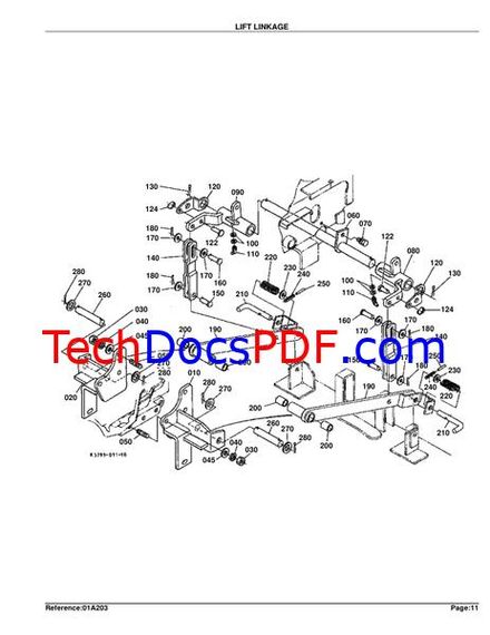 KUBOTA RC72-27B Mower Attachment Parts Manual