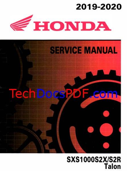HONDA TALON 1000 SERVICE MANUAL 2019-2020 SXS1000S2X/S2R