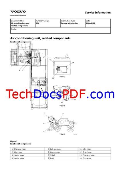 Volvo EC210 LC and EC240 Excavator Service Manual