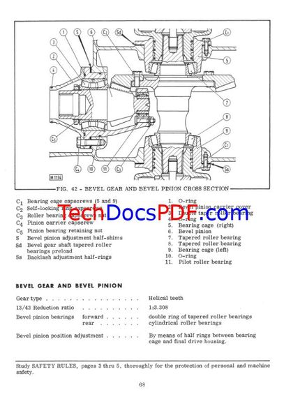 FIAT ALLIS 8B CRAWLER TRACTOR SERVICE MANUAL (PN 70698542)