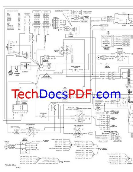 Bobcat 3400, 3400XL Utility Vehicle Wiring Schematic