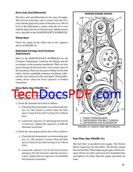 Hyster H800C, H900C, H970C, H1050CH Forklift Trucks Service Manual