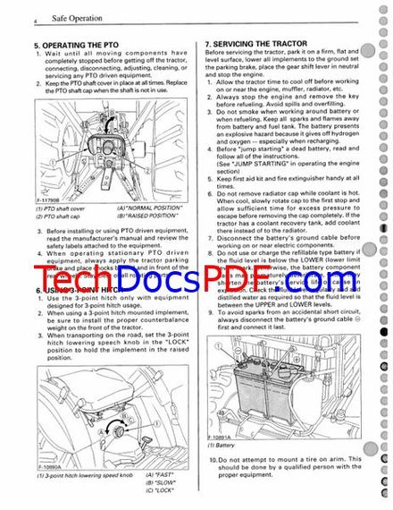Kubota B2710, B2910, B7800 Tractor Operators Manual