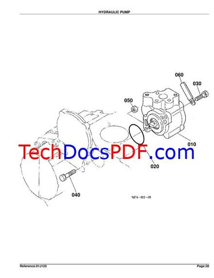 KUBOTA B1700E Compact Utility Tractor Parts Manual