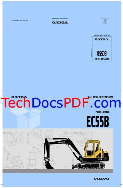 Volvo EC55B Compact Excavators Parts Manual