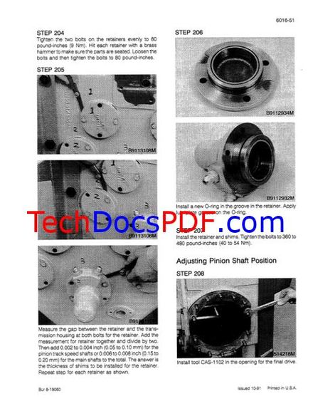 CASE 550E Crawler Service Manual (7-44032)