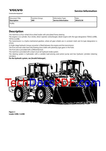 Volvo BM L90B Wheel Loaders Service Manual