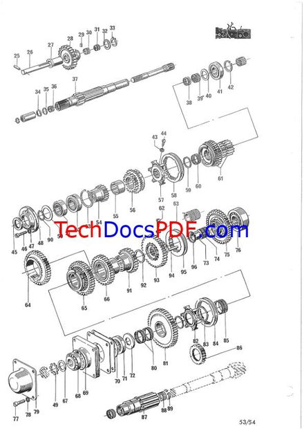 DEUTZ D2506 D5206 D5506 D6206 INTRAC 2002-2003 POWER TRAIN SERVICE MANUAL (PN 2911883)