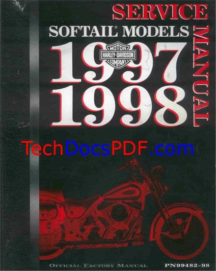 1997-1998 Harley-Davidson Softail Models Service Manual (99482-98)