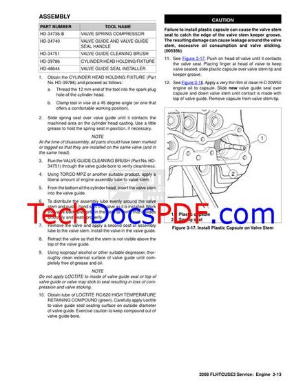 2008 Harley FLHTCUSE3 Touring Service Manual Supplement PDF